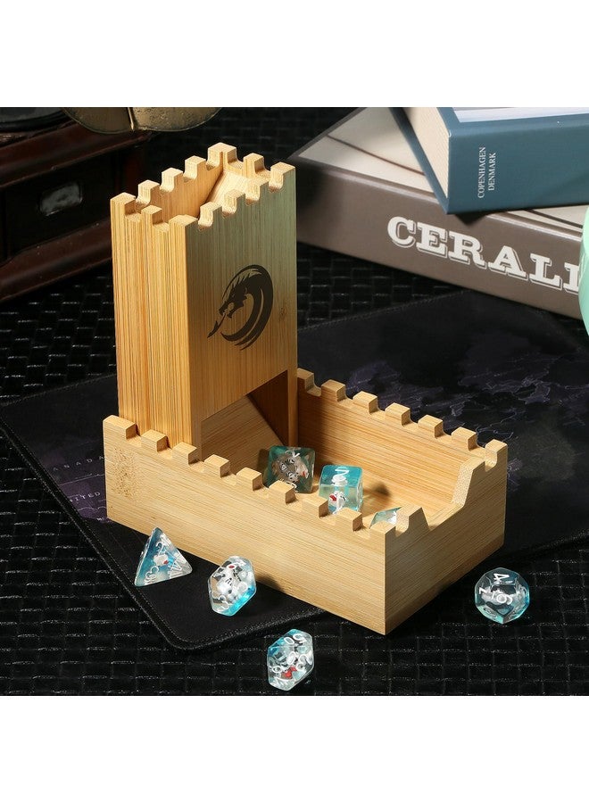 دي أن دي أن دي برج النرد الخيزران DNDND، برج النرد القابل للطي، برج النرد المتدحرج DND للعبة الطاولة Dungeons and Dragons وألعاب RPG (جمجمة) - Image 4