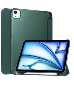 Best Choice Products iPad Air 11 Inch Case M2 2024, iPad Air 6th Generation Case/iPad Air 5th Generation 2022/Air 4th 2020 10.9 Inch, Slim Hard Translucent Back Shell Cover with Pencil Holder - Green  - Image 1
