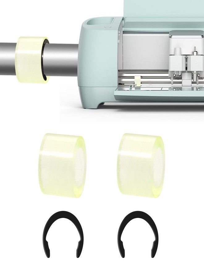 CATOSUM 2 Pcs Rubber Roller Resolution & 2 Pcs Replacement Compatible with Cricut Maker/Maker 3 - Image 1