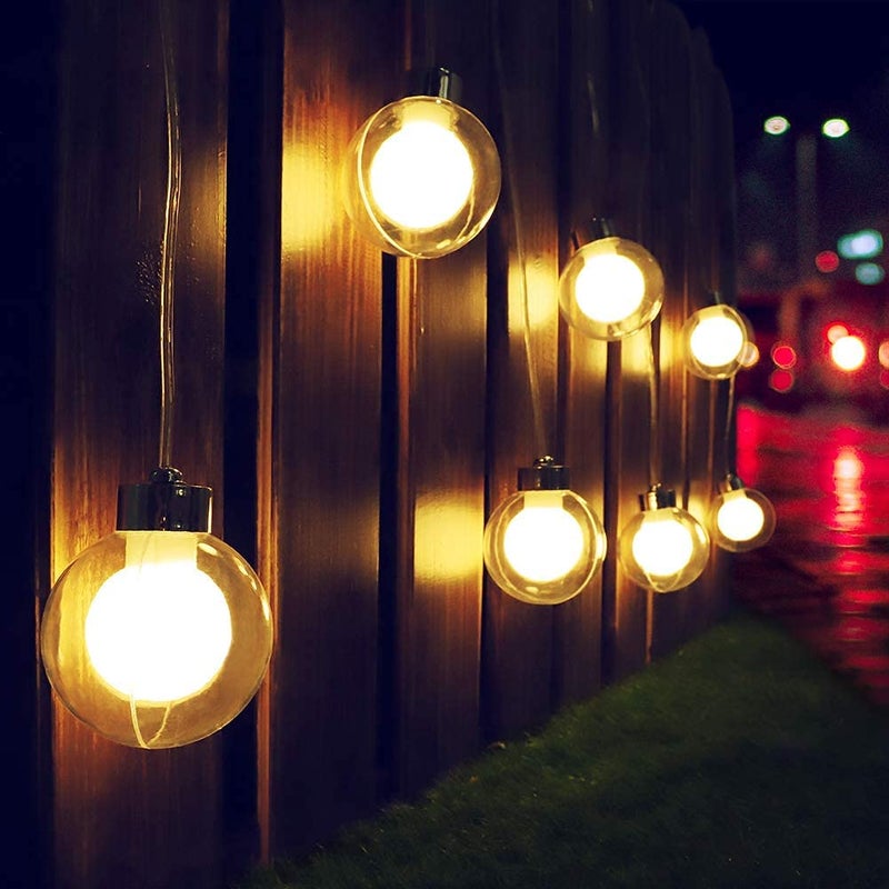 Velocious 20 Ball Multicolor 20 Ball Globe String Lights with 20 Double Balls Patio LightsHanging IndoorOutdoor String Lights for Diwali Cafe Party Decor Festival Christmas 4