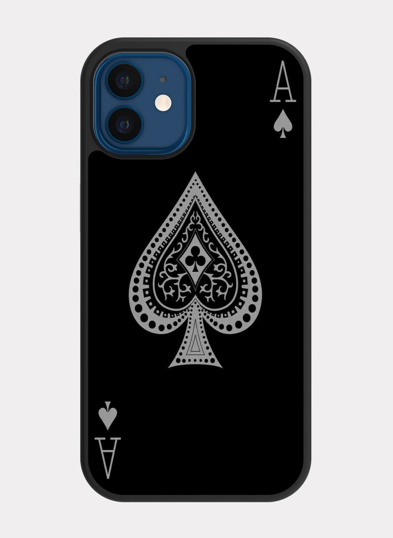 PXLAAT iPhone 12 case cover Ace Spade - Image 1