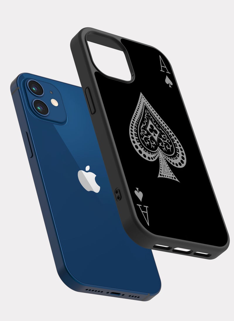 PXLAAT iPhone 12 case cover Ace Spade - Image 2