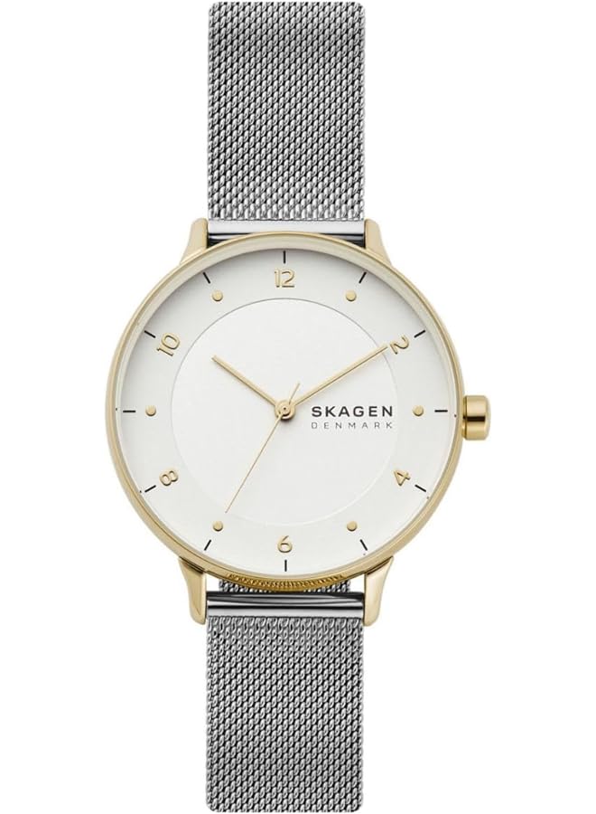 Women's Riis Three Hand 36Mm Case Size Stainless Steel Watch With Stainless Steel Mesh Strap