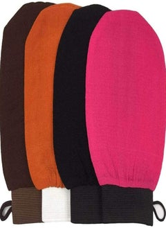 Oasisgalore Oasisgalore 4pcs Body Exfoliating Gloves Body Scrub Mitts  - Image 1