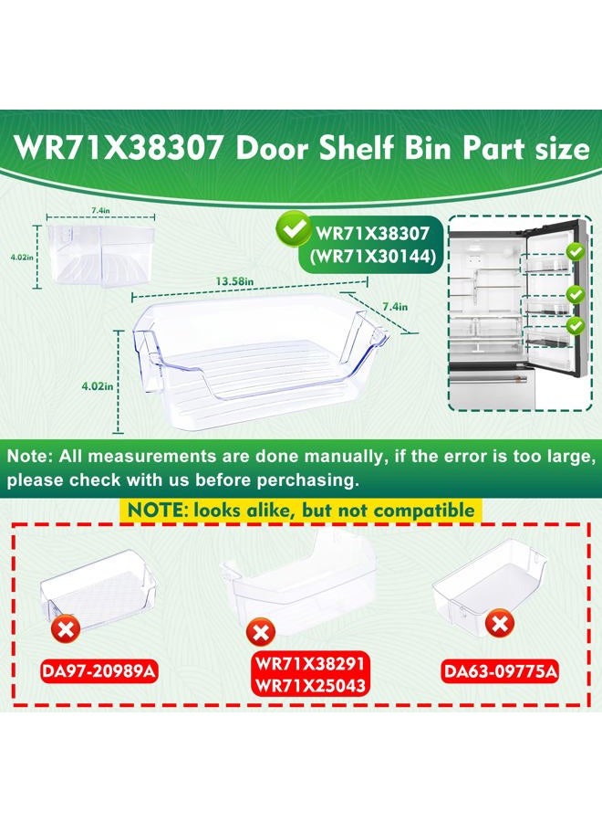 Garsoo WR71X38307 Door Shelf Bin Compatible with ge refrigerators (some models): GFE26JYMNFFS, GNE27JYMNFFS, GNE27JYMWFFS etc, Door Shelf Replacement WR71X30144, 4975750, AP7186356, EAP16729788, PS16729788 - Image 2
