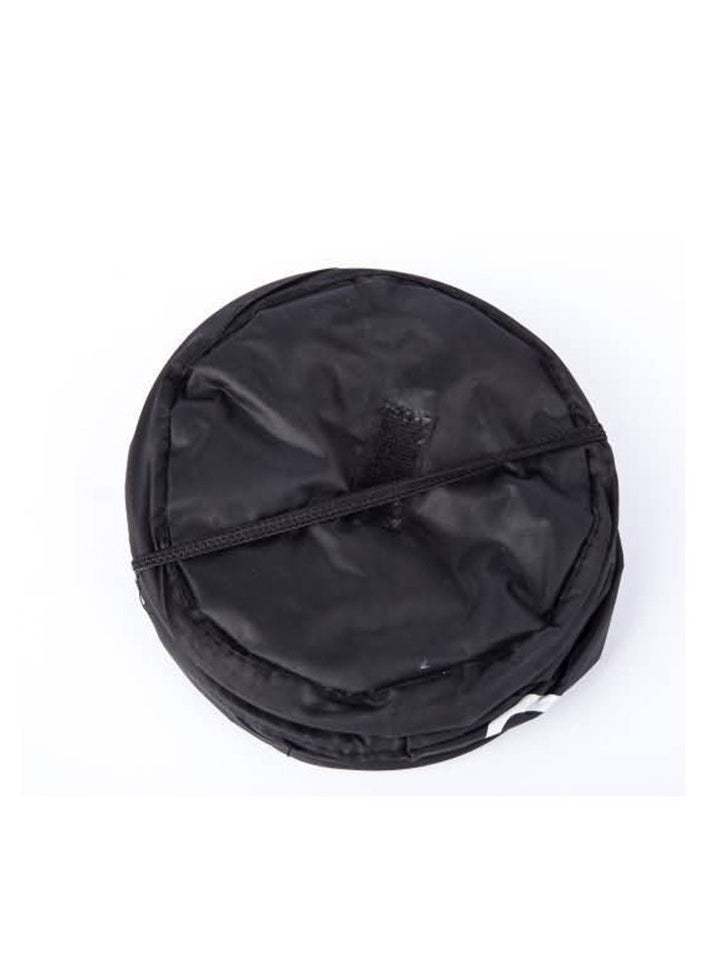 Excellent - Car Trash Can Foldable Storage Seat Back Debris Bucket Round Car Seat Back Hanging Trash Bag - Image 1