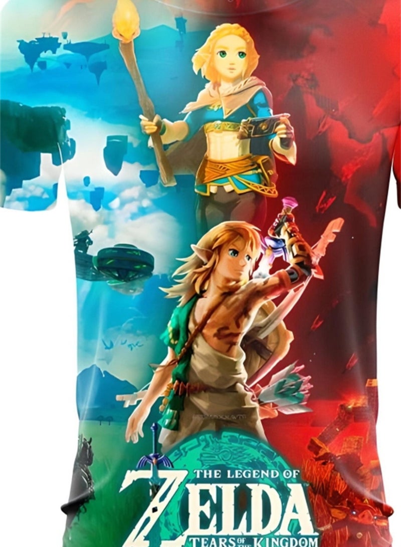 Game Zelda Breath of the Wild 3D digital printing personalized breathable children's T-shirt  - Image 2