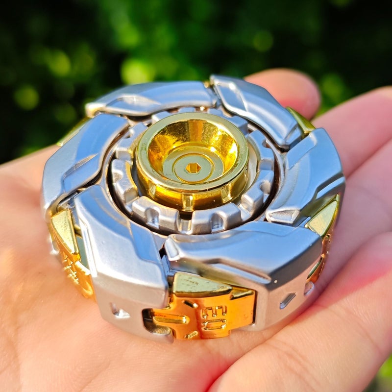 T-Conceal TConceal EDC Fidget Sliders Open Armor Spinning TopFidget Toys Stress Relief for Adults Magnetic Metal Silver Gold - Image 3