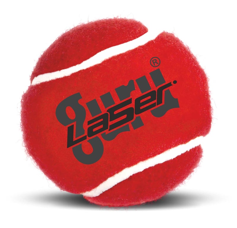 LASER عبوة كرات تنس الكريكيت من 6 كرات (ثقيلة، مارون) بحجم قياسي - Image 2
