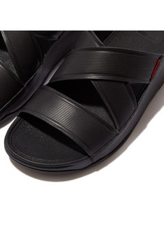 FitFlop 049-691 Fitflop Mens Sandals CHI STRIPE EMBOSSED FM4-090 Black  - Image 1