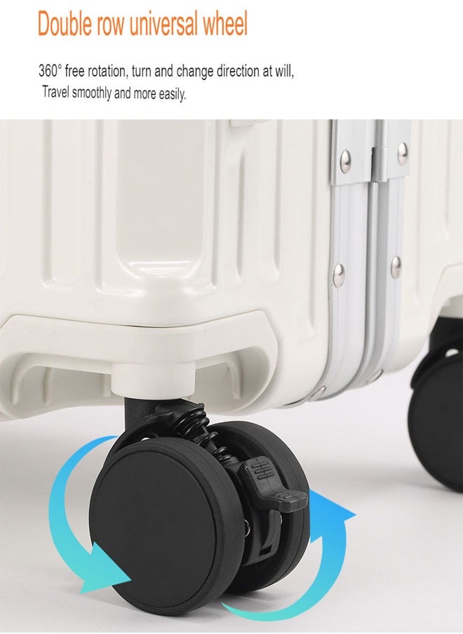 NKX - Premium Expandable Aluminum Frame & PC Suitcase With USB charging port and C type 24 Inch - Image 1