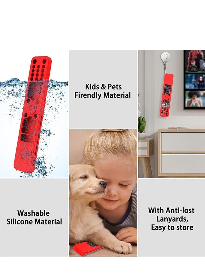 غطاء لجهاز التحكم عن بعد الصوتي RMF-TX520U MG3-TX520U لتلفزيون Sony Bravia (أحمر) - Image 4