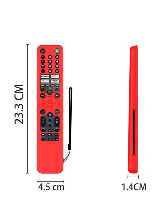 غطاء لجهاز التحكم عن بعد الصوتي RMF-TX520U MG3-TX520U لتلفزيون Sony Bravia (أحمر) - Image 5