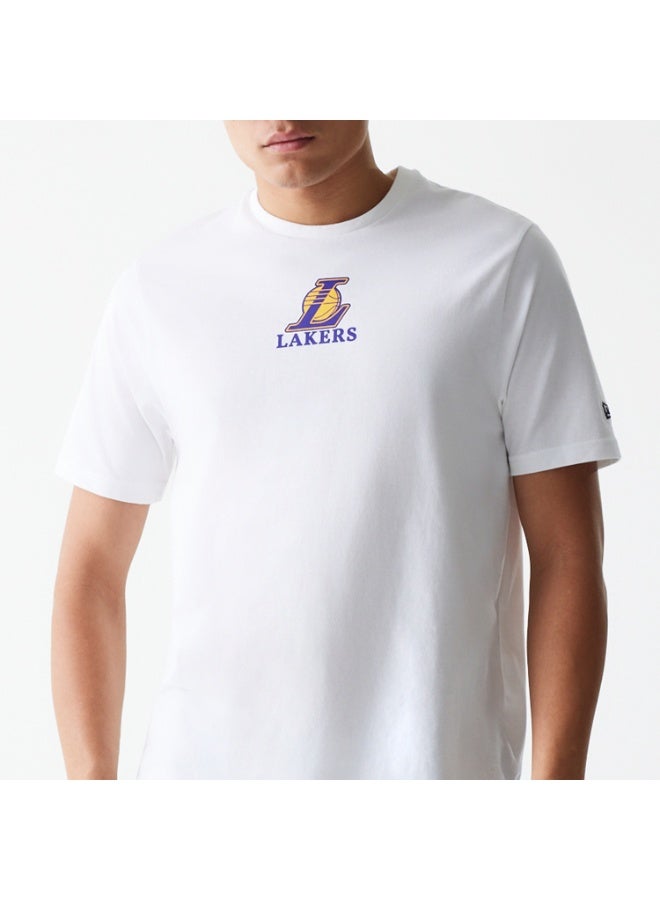 NEW ERA تي شيرت NBA CF LOGO REG LOSLAK WHI - Image 1