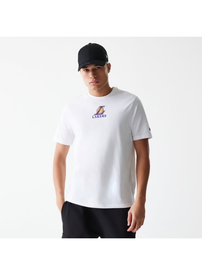 NEW ERA تي شيرت NBA CF LOGO REG LOSLAK WHI - Image 4