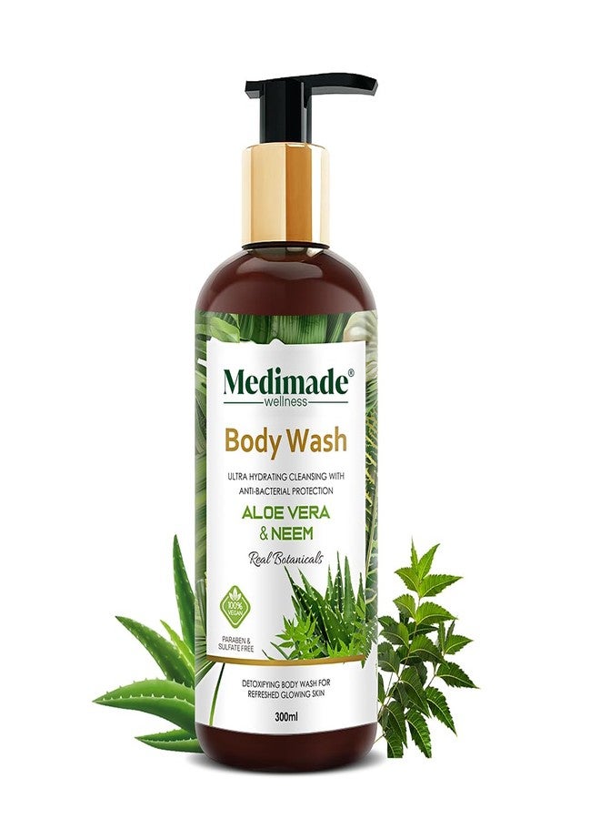Medimade غسول الجسم المنعش من ميدي ميد بخلاصة الصبار والنيم للرجال والنساء | لتغذية وترطيب وتنظيف عميق | يعزز نعومة البشرة ونضارتها وإشراقتها وصفائها | خالٍ من الصابون بنسبة 100% - Image 1