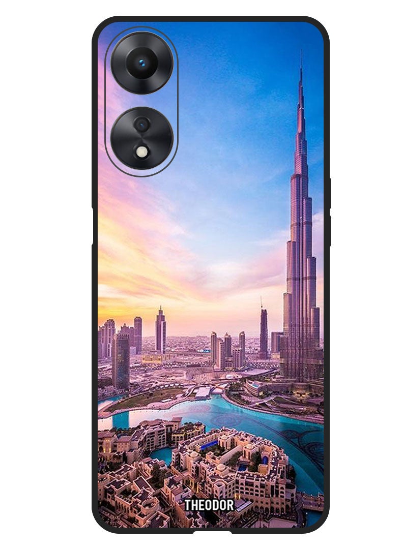Theodor Protective Case Anti Scratch Shock Proof Bumper Cover For Oppo F23 5G Burj Khalifa - Image 1
