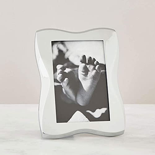 Nambe Bella Picture Frame, 4" x 6” | Photo Frame with Tempered Glass | Vintage and Contemporary Design | Tabletop Display Family, Friends, Wedding Gift, Home Office Décor | Chrome Plate and Glass - Image 2