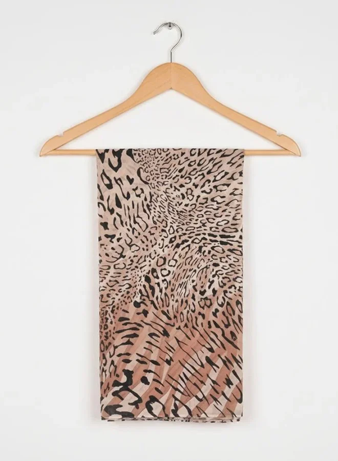 عبايات لمحة طرحة ليوبارد إيليغانس – شيفون بنقشة ليوبارد كلاسيكية