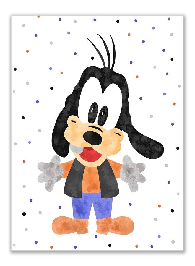 BigWig Prints Mickey And Minnie Prints - Minnie Mouse Wall Art, Mickey Mouse Wall Decor, Pictures for Kids Room, Donald & Daisy Duck Posters, Goofy, Pluto - Unframed Set of 6 (8x10) - Image 5