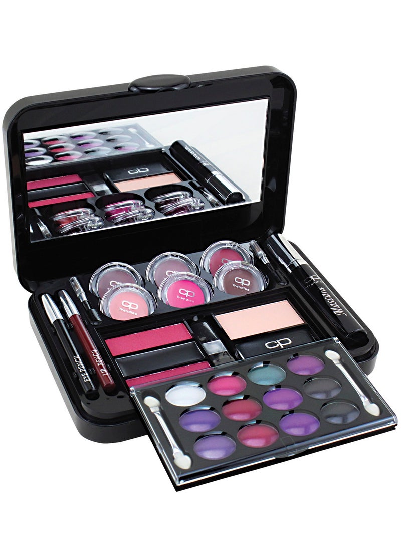 CP Trendies Fashion N Style Make Up Kit - 74 Pcs Set, Ultimate Color Complete Makeup Case Gift Set for Women| All-in-one Makeup Kit - Image 3