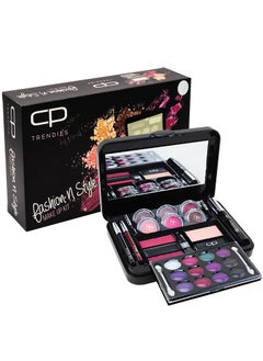 CP Trendies Fashion N Style Make Up Kit - 74 Pcs Set, Ultimate Color Complete Makeup Case Gift Set for Women| All-in-one Makeup Kit  - Image 1