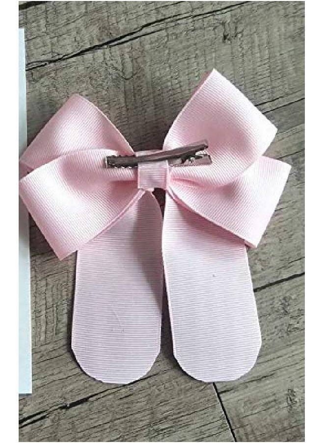 Sportybella - Dance Hair Bow Pink Glitter Ballet Hair Accessories Dance Elastics For Dance Recitals Birthday Or Just Because - Image 1