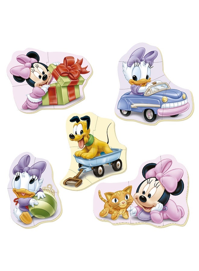 EDUCA Baby Minnie Mouse 5 Progressive Puzzles of 3 to 5 Pieces Children's Puzzle for Babies 2 Years 24 Months Children's Disney Puzzle (15612) - Image 2