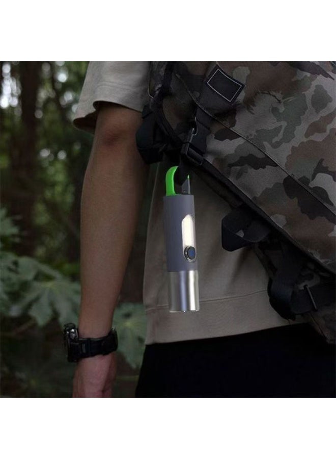 Bolan New High-Intensity Flashlight, Multifunctional Outdoor Long-Range Illumination Flashlight, White Laser Work Side Light (White) - Image 3