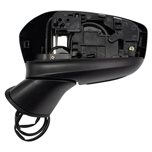 TRQ Driver Side Power Mirror Paint to Match Smooth Black Manual Fold Compatible with 2019-2020 Toyota Yaris TO1320402 - Image 4