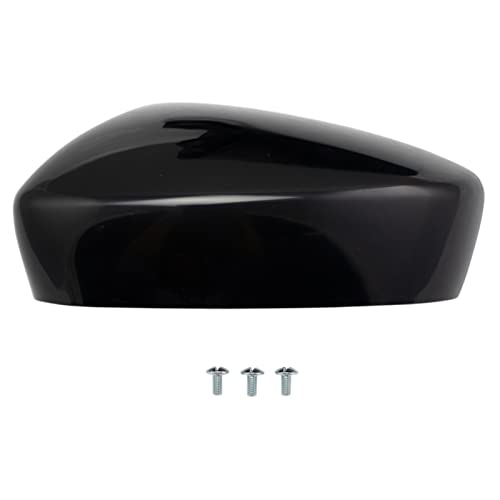 TRQ Driver Side Power Mirror Paint to Match Smooth Black Manual Fold Compatible with 2019-2020 Toyota Yaris TO1320402 - Image 3