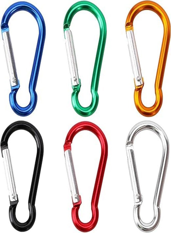 Tim Tim Agro Mini Aluminum Carabiner Spring Clip, 2 Inch Snap Hook Keychain, 30 Pieces, for Outdoor Camping Hiking Fishing Traveling Backpack Bottle - Image 2