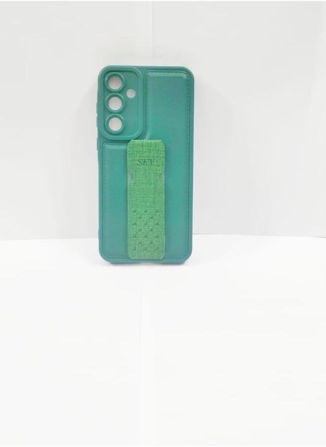 Generic - Case Cover With Magnetic Hand Grip For Samsung Galaxy A55 5G Green - Image 1