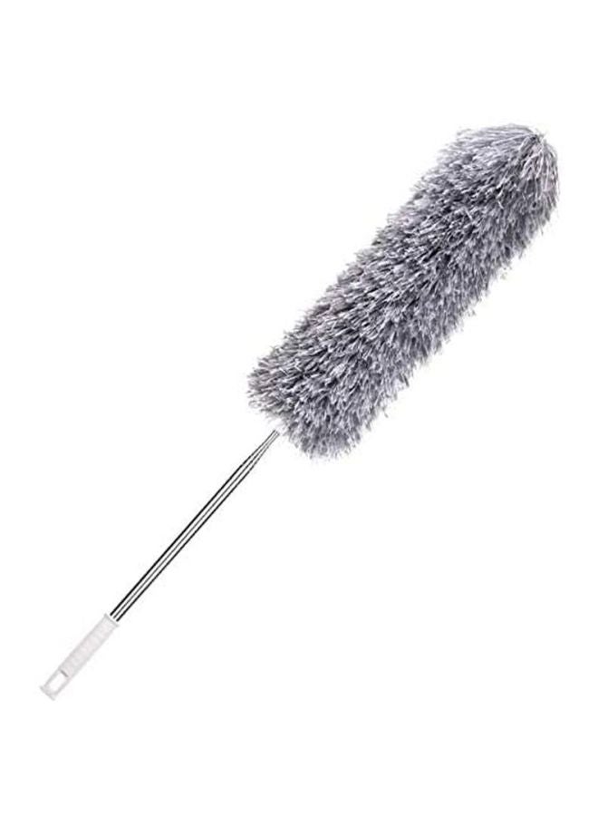 AIWANTO Microfiber Duster With Extension Pole And Protective Head Cap Grey 100inch - Image 1