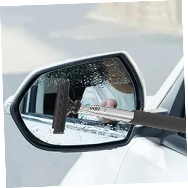 Retractable Car Mirror Cleaner With Telescopic Handle For Windshield All Weather Use - Image 4