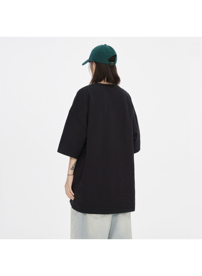 EPTISON Summer Unisex Pure Cotton Cute Bunny Print Slim-fit Round Neck Casual Short Sleeve T-shirt For Women - Image 4