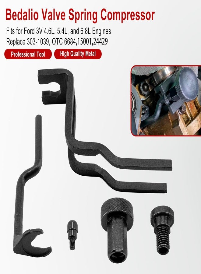 Bedalio Valve Spring Compressor Tool Fit for Ford 3V 4.6L, 5.4L, and 6.8L Engines, Service Camshafts, Valve Seals, Valve Springs, Retainers,Replace 303-1039, OTC 6684,15001,24429 - Image 2