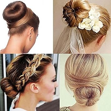 TRIXES Hair Bun Snap Band Styling Tool Pack of 3 Beauty Aid Accessory - Image 5