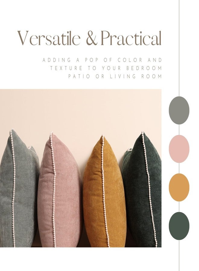 VOILYBIRD Blush Pink Boho Lumbar Pillow Covers 12x20 Inch, Decorative Throw Pillow Covers for Sofa, Couch Pillow Covers for Living Room, Set of 2 - Image 5