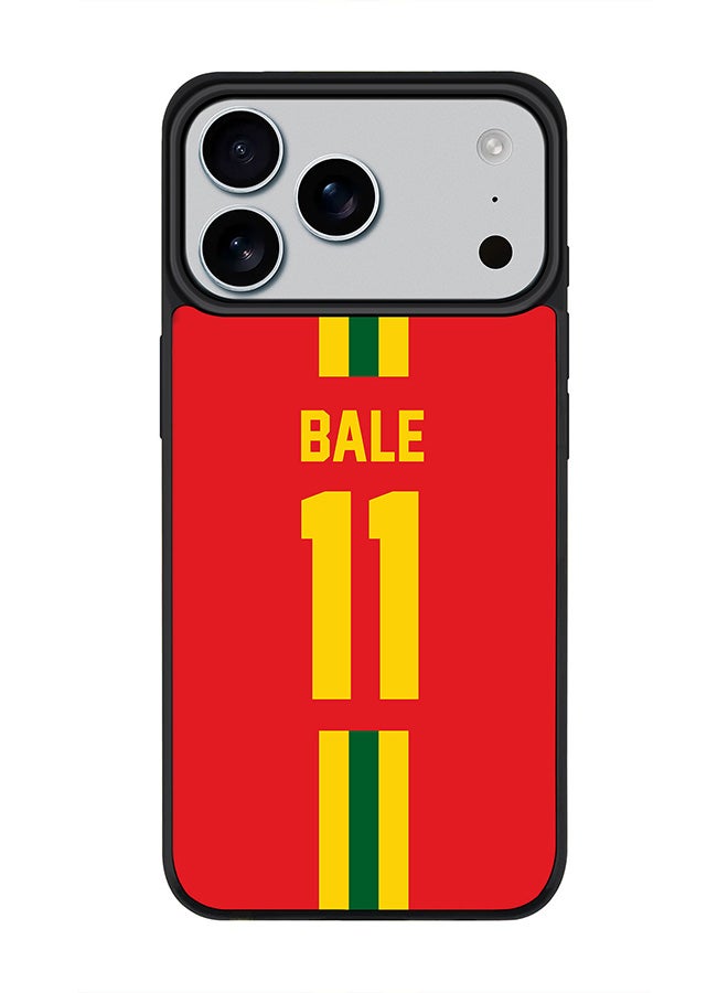 Stylizedd iPhone 17 Pro Max Case, [Compatible with MagSafe] Slim Magnetic cover Phone Case iPhone 17 Pro Max -Football - Wales,  Bale - Image 1