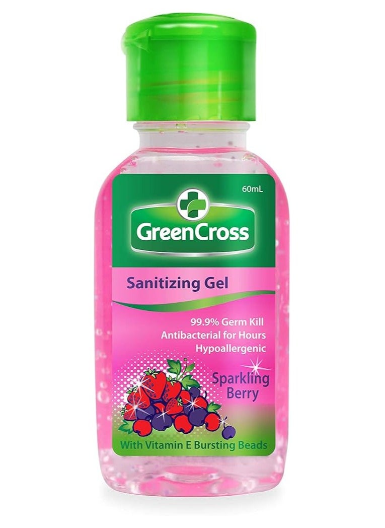 GreenCross Sanitizing Gel Sparkling Berry 60ml  - Image 1
