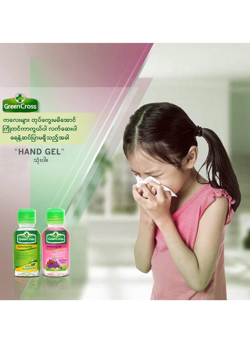 GreenCross Sanitizing Gel Sparkling Berry 60ml  - Image 3