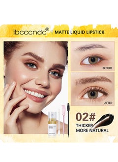 ibcccndc Eyelash And Brow Tint Color Kit, Instant Eyebrow Brown Hair Color Kit Voluminous Coloring For Lash And Brow Perfect Partner For Lash Perm Lift Lamination Treatment, Quick Results (Chestnut Brown)  - Image 2