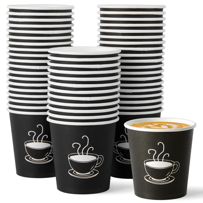 TV TOPVALUE 600 Pack 4 oz Paper Cups, Small Disposable Coffee Cups, Paper Espresso Cups, Hot/Cold Drinking Cups for Party, Picnic, Travel and Events - Image 1