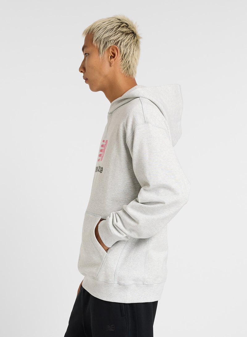 New Balance Athletics French Terry Logo Hoodie  - Image 4