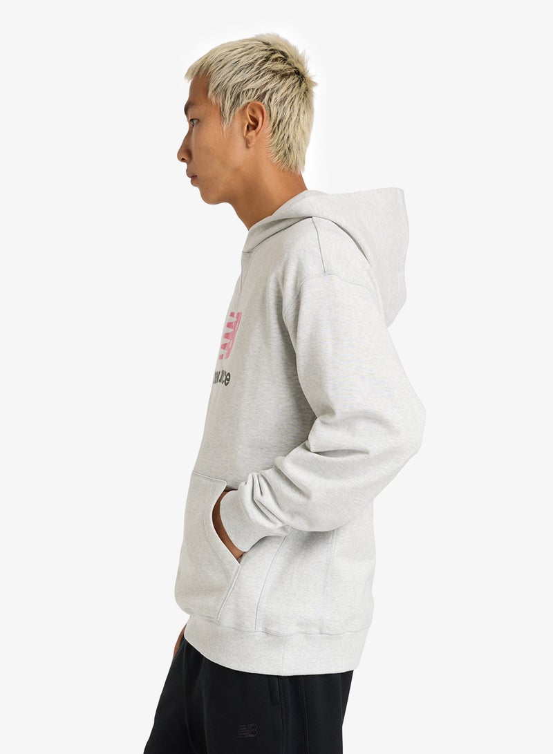 نيو بالانس هودي بشعار فرنسي تيري رياضي - Image 3