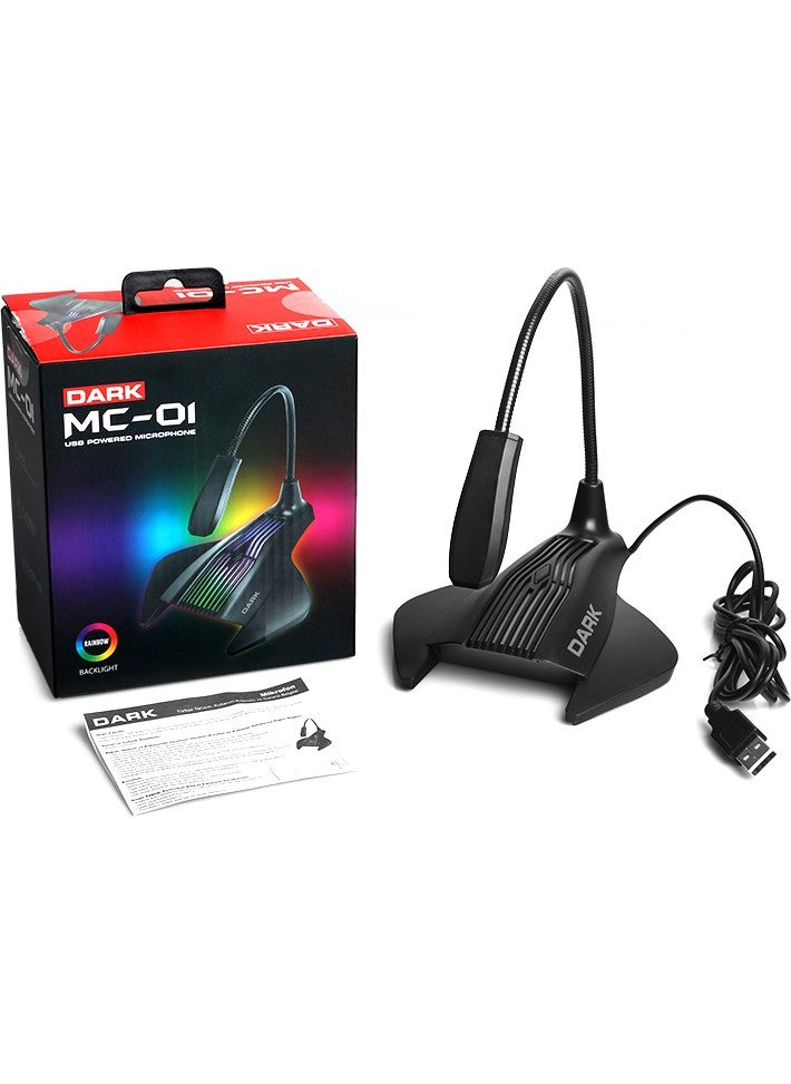 Dark - HD Sound Desktop USB Microphone (DK-AC-MC01) - Image 1