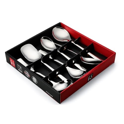 FnS Slim Line Serving Set – 6-Piece Stainless Steel Cutlery, Silver Finish – for Dining and Kitchen Use - Image 2