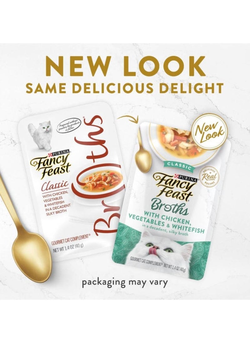 Purina- invalid brand name Fancy Feast Broths With Chicken & Vegetables 40 G  - Image 2