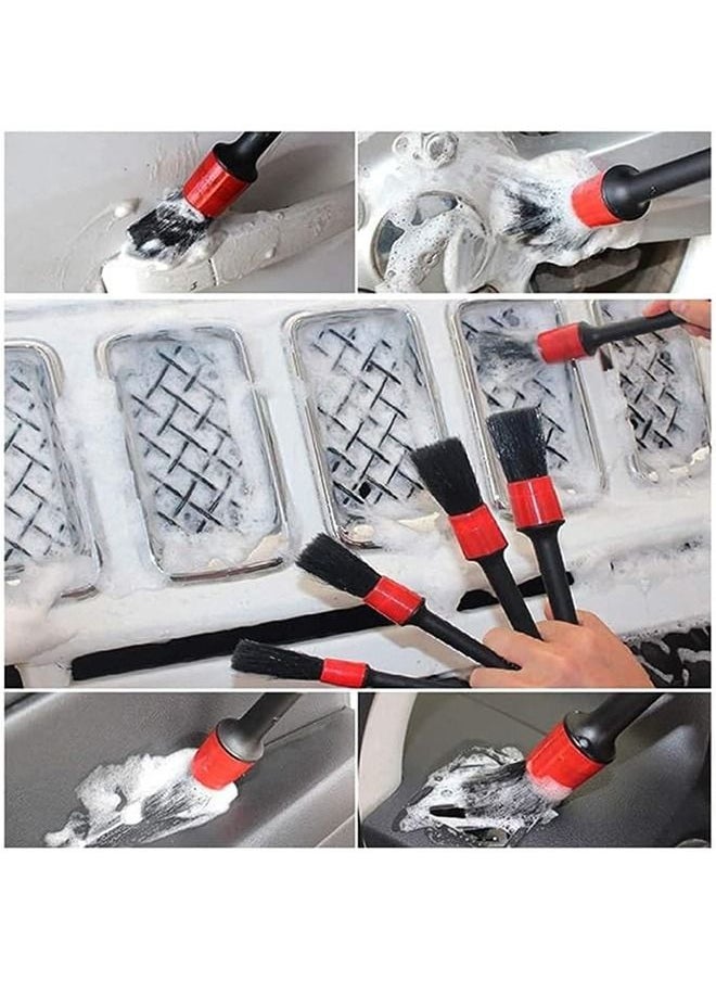 Arabest 27 PCS Drill Cleaning Brush Attachment,Automotive Interior and Exterior Cleaning Brush Set,Includes Scrubbing Pad,Sponge,Body Cleaning Brush,Car Wash Mitt,Vent Cleaning Brush,Household Cleaning Cloth.  - Image 4